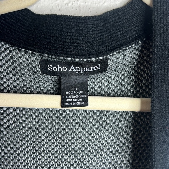 SOHO APPAREL PLAID CARDIGAN SIZE XS - Picture 5 of 5
